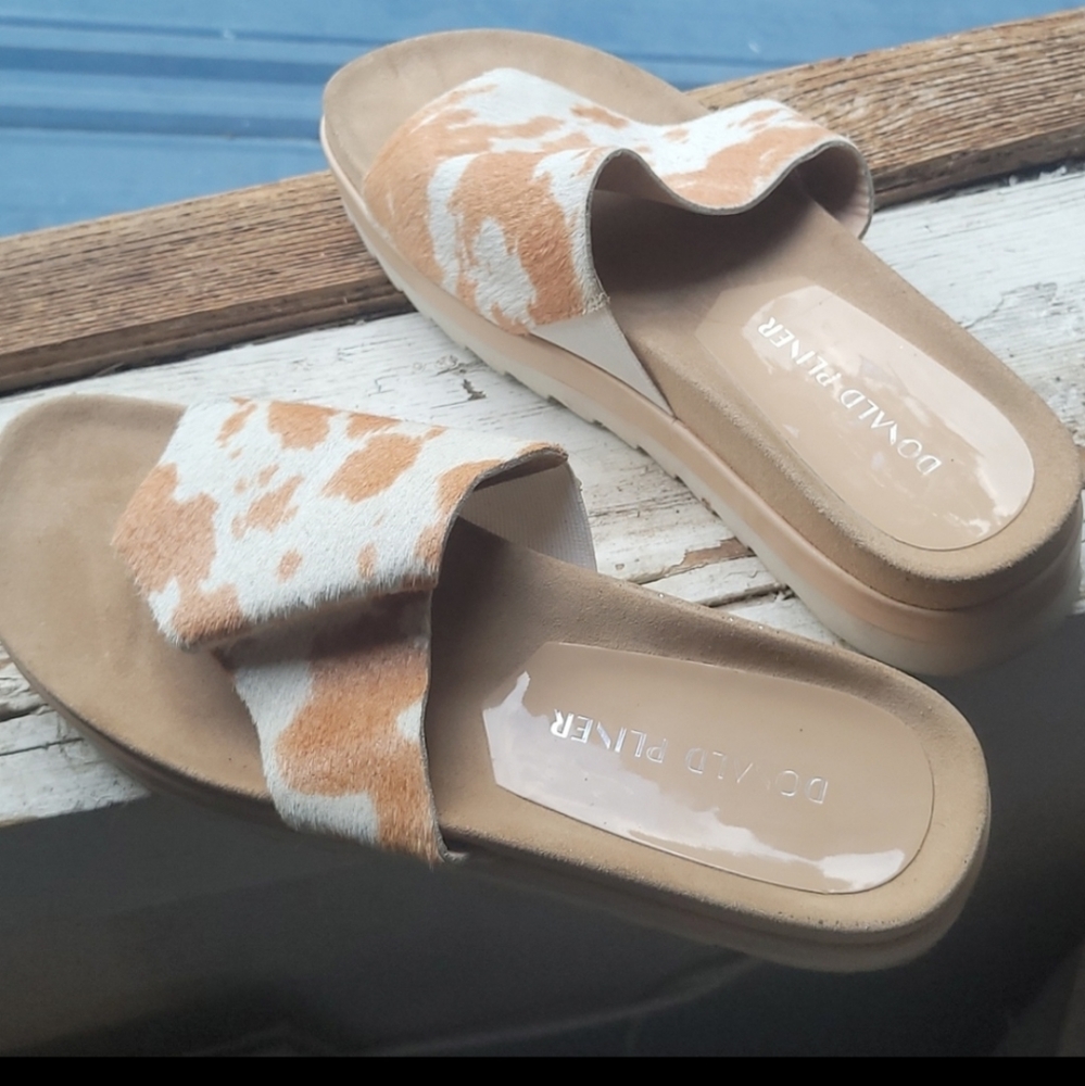 Donald J Pliner Fur Sandals